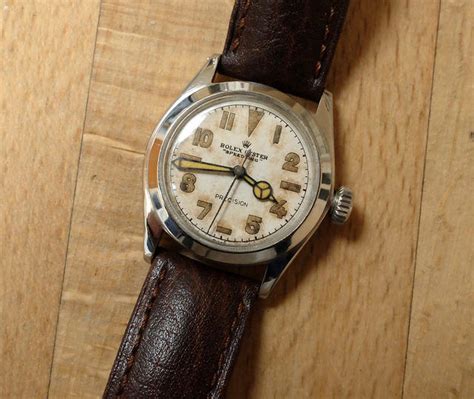 1942 rolex baseball hands|vintage Rolex curved hands.